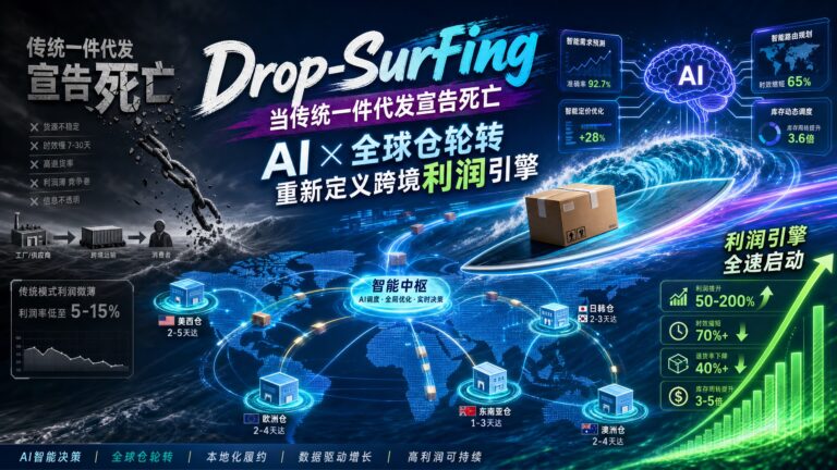 Drop-Surfing：当传统一件代发宣告死亡，隽永东方如何用 AI × 全球仓轮转重新定义跨境利润引擎