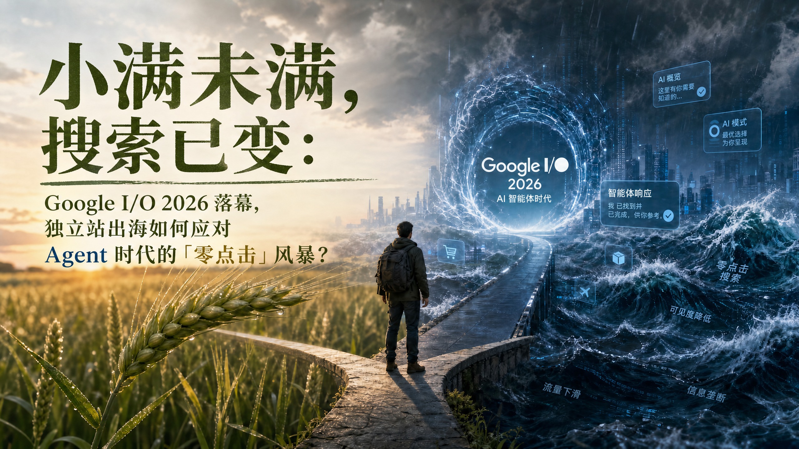 小满未满，搜索已变：Google I/O 2026 落幕，独立站出海如何应对 Agent 时代的「零点击」风暴？