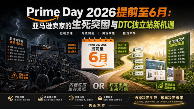 Prime Day 2026提前至6月：亚马逊卖家的生死突围与DTC独立站新机遇