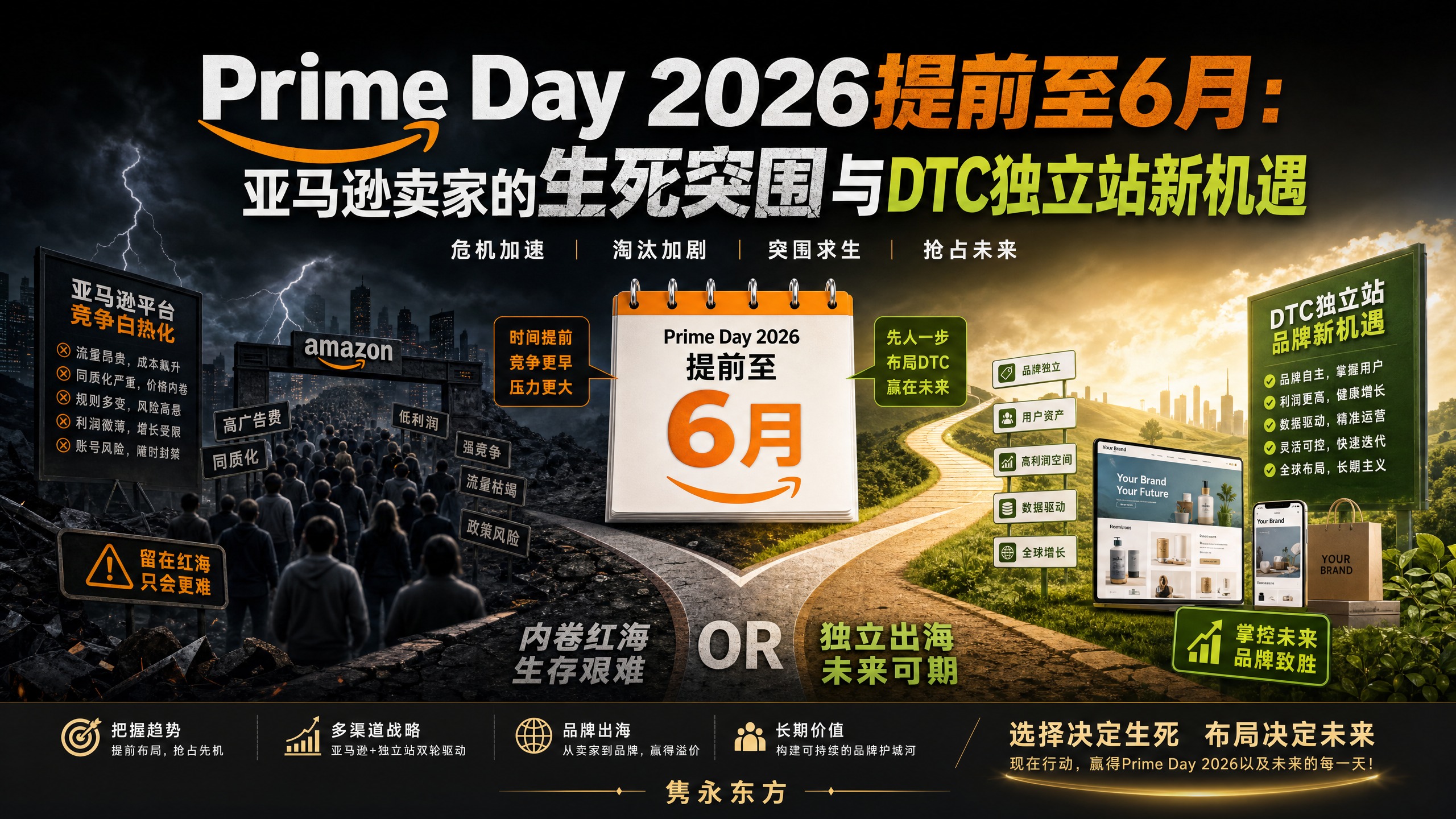 Prime Day 2026提前至6月：亚马逊卖家的生死突围与DTC独立站新机遇