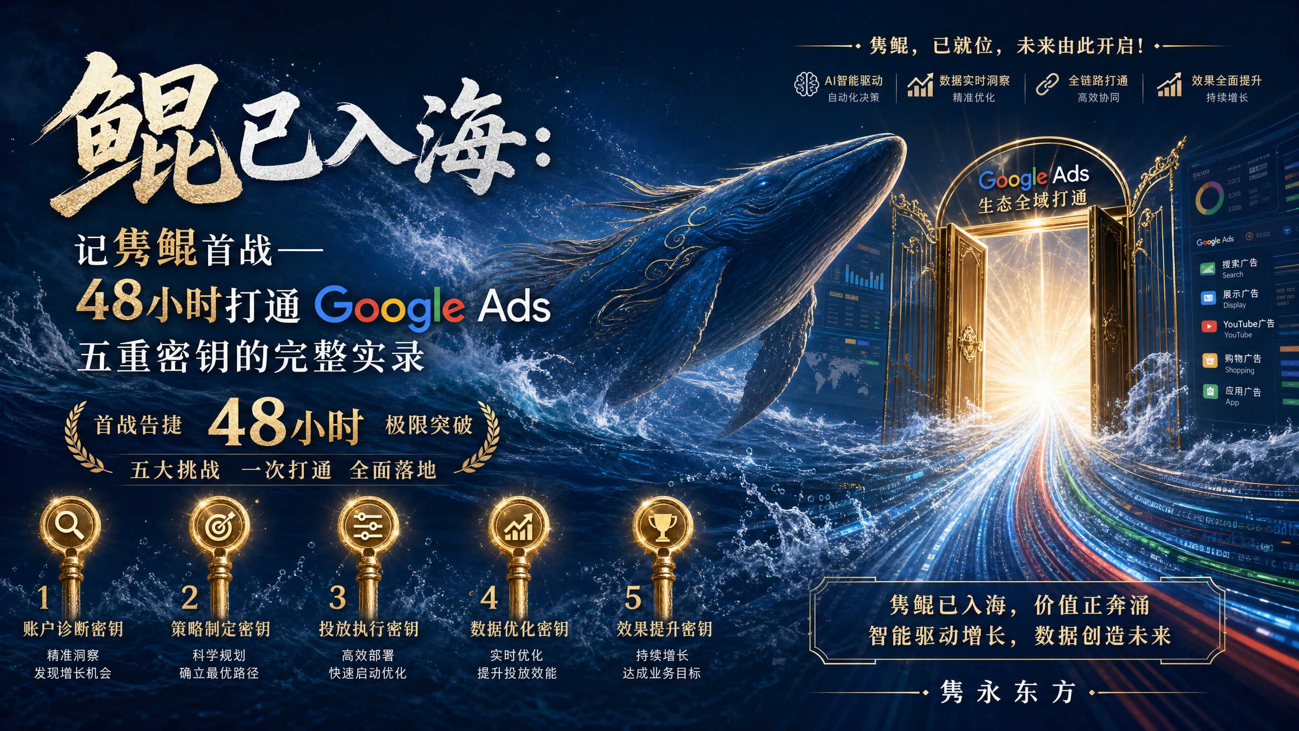 鲲已入海：记隽鲲首战——48小时打通 Google Ads 五重密钥的完整实录