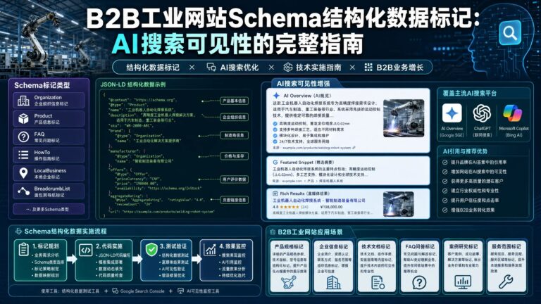 B2B工业网站Schema结构化数据标记：AI搜索可见性的完整指南