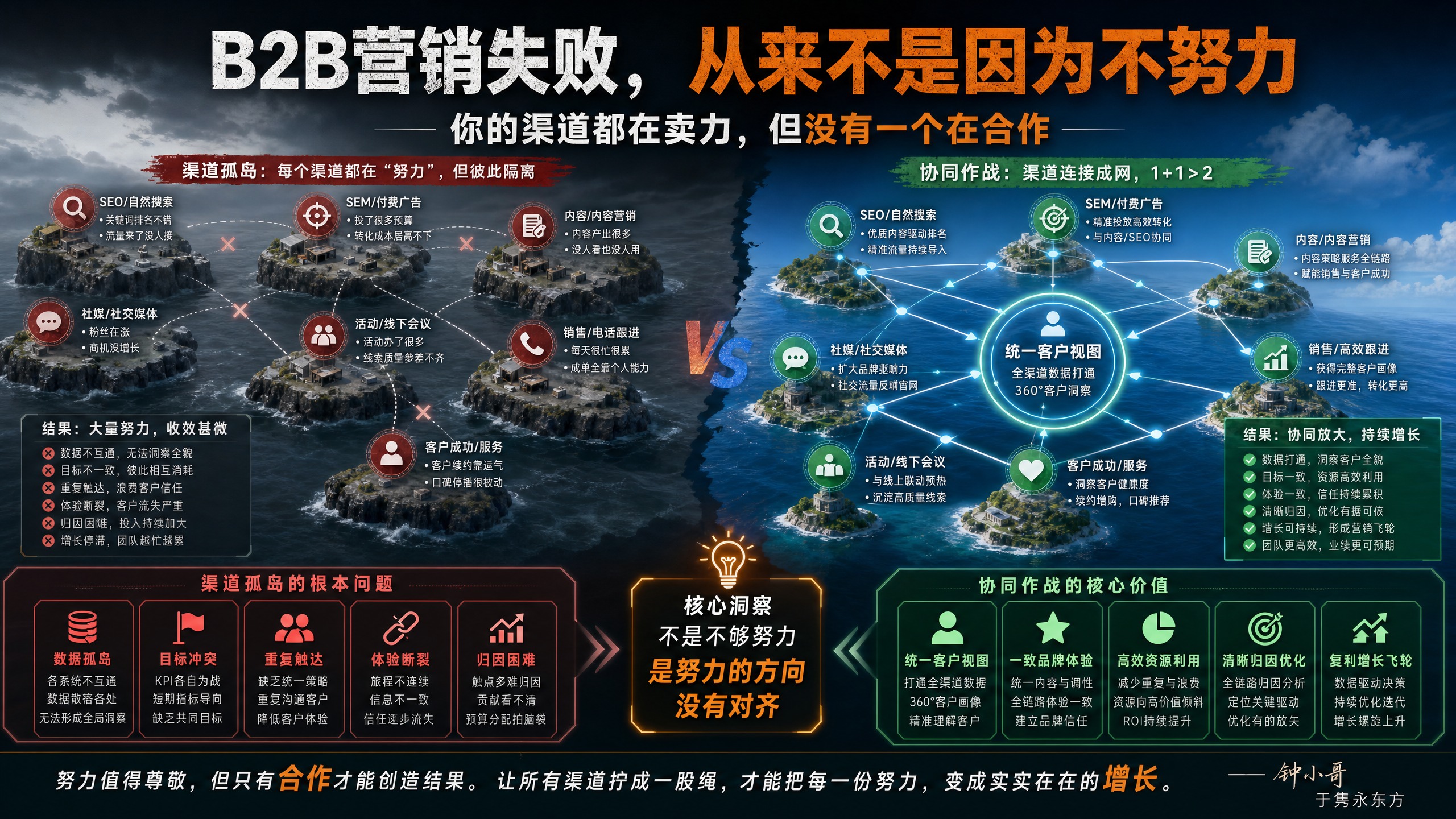 B2B营销失败，从来不是因为不努力——你的渠道都在卖力，但没有一个在合作