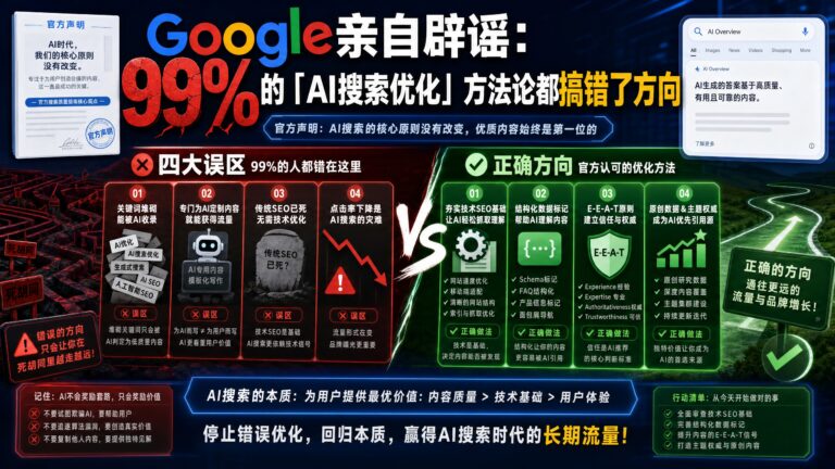 Google亲自辟谣：99%的「AI搜索优化」方法论都搞错了方向