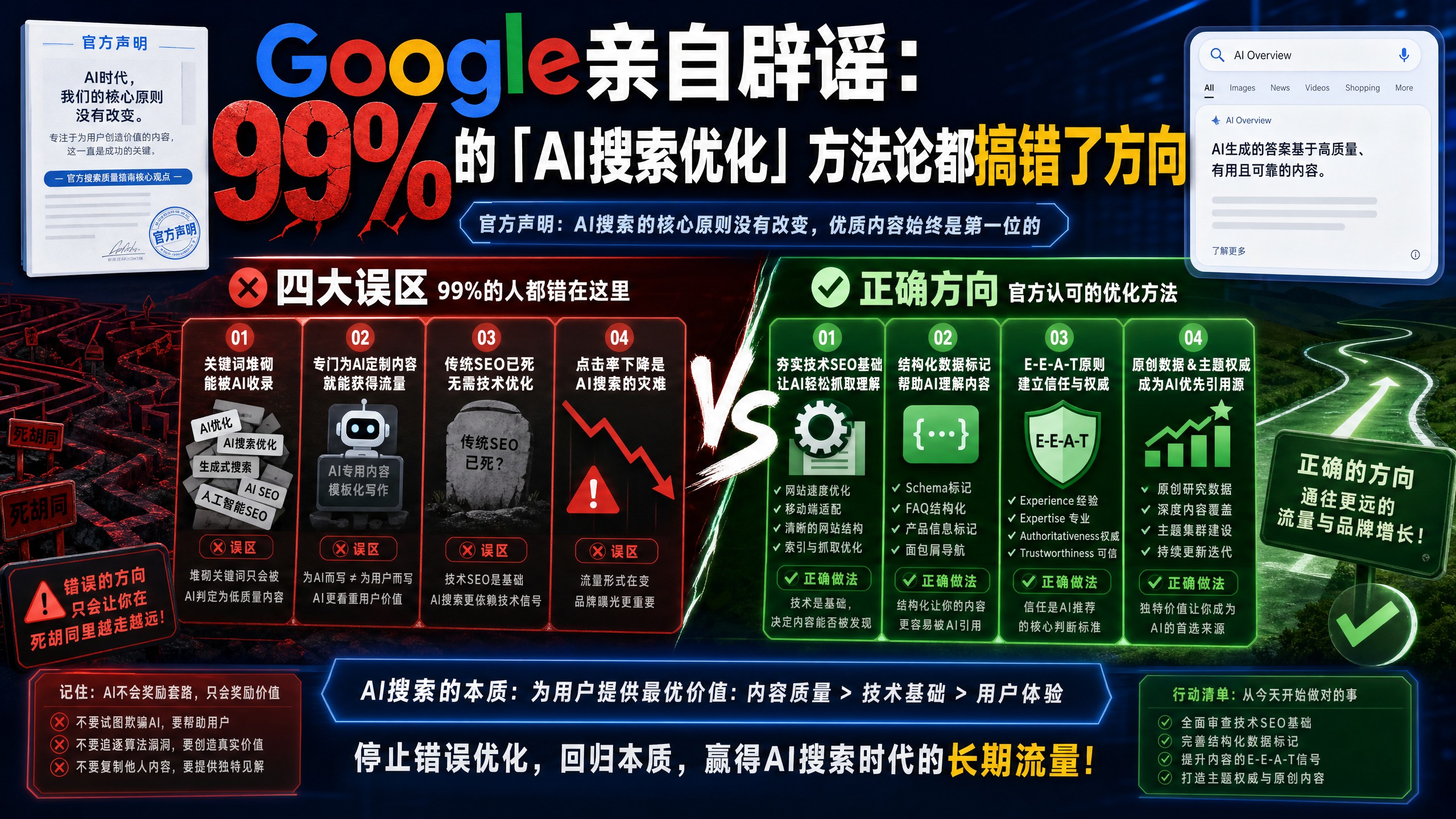 Google亲自辟谣：99%的「AI搜索优化」方法论都搞错了方向