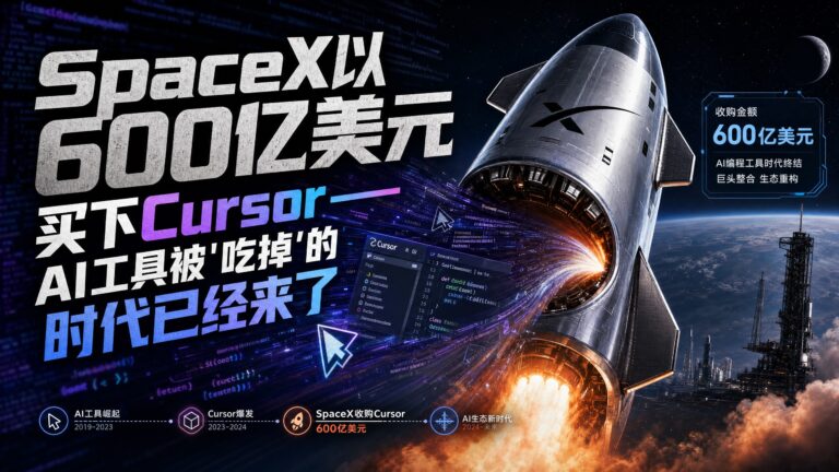 SpaceX以600亿美元买下Cursor——AI工具被“吃掉”的时代已经来了
