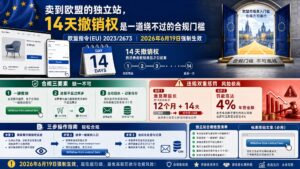 卖到欧盟的独立站，14 天撤销权是一道绕不过的合规门槛