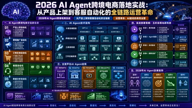 2026 AI Agent跨境电商落地实战：从产品上架到客服自动化的全链路运营革命