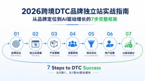 2026跨境DTC品牌独立站实战指南：从品牌定位到AI驱动增长的7步完整框架