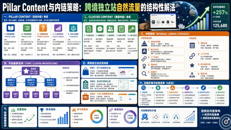 Pillar Content与内链策略：跨境独立站自然流量的结构性解法