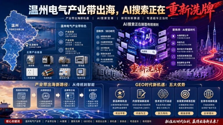 温州电气产业带出海，AI搜索正在重新洗牌
