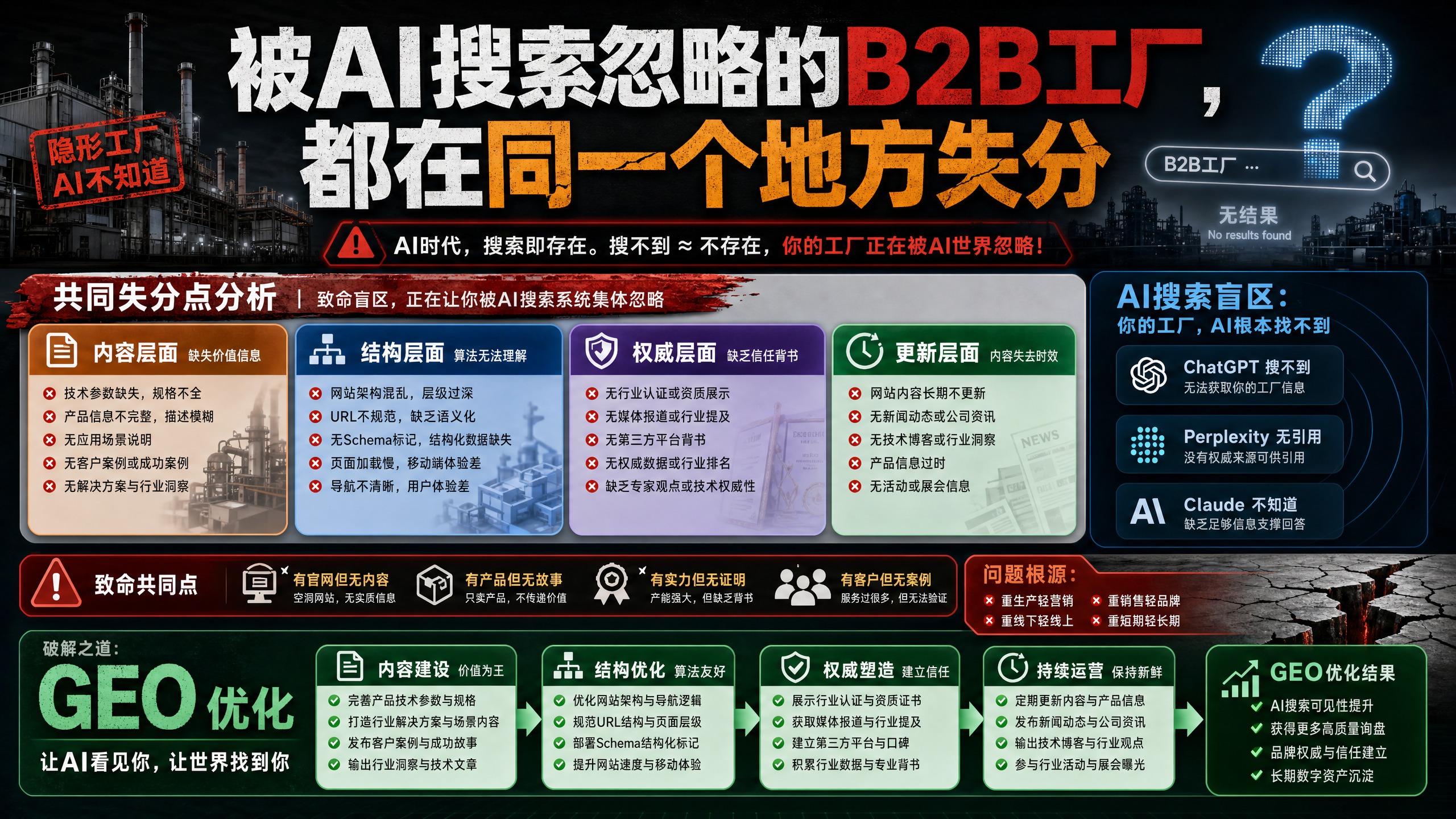 被AI搜索忽略的B2B工厂，都在同一个地方失分