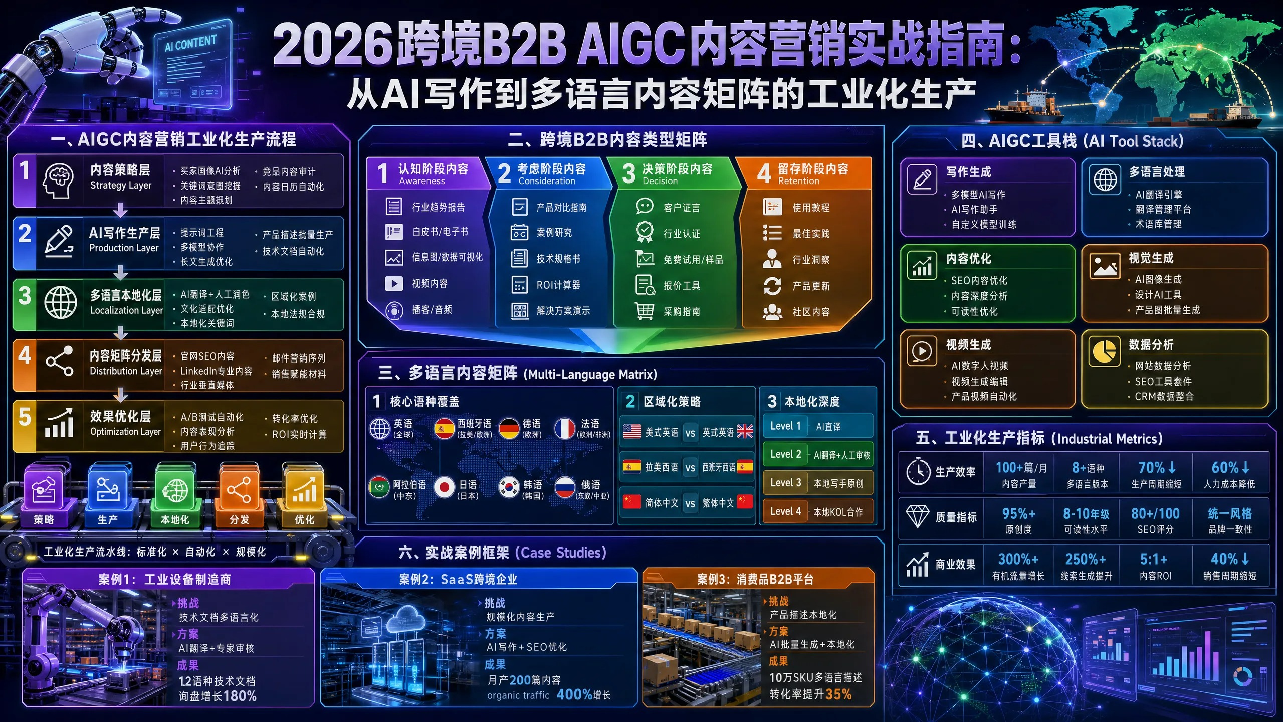 2026跨境B2B AIGC内容营销实战指南：从AI写作到多语言内容矩阵的工业化生产