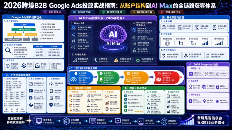 2026跨境B2B Google Ads投放实战指南：从账户结构到AI Max的全链路获客体系