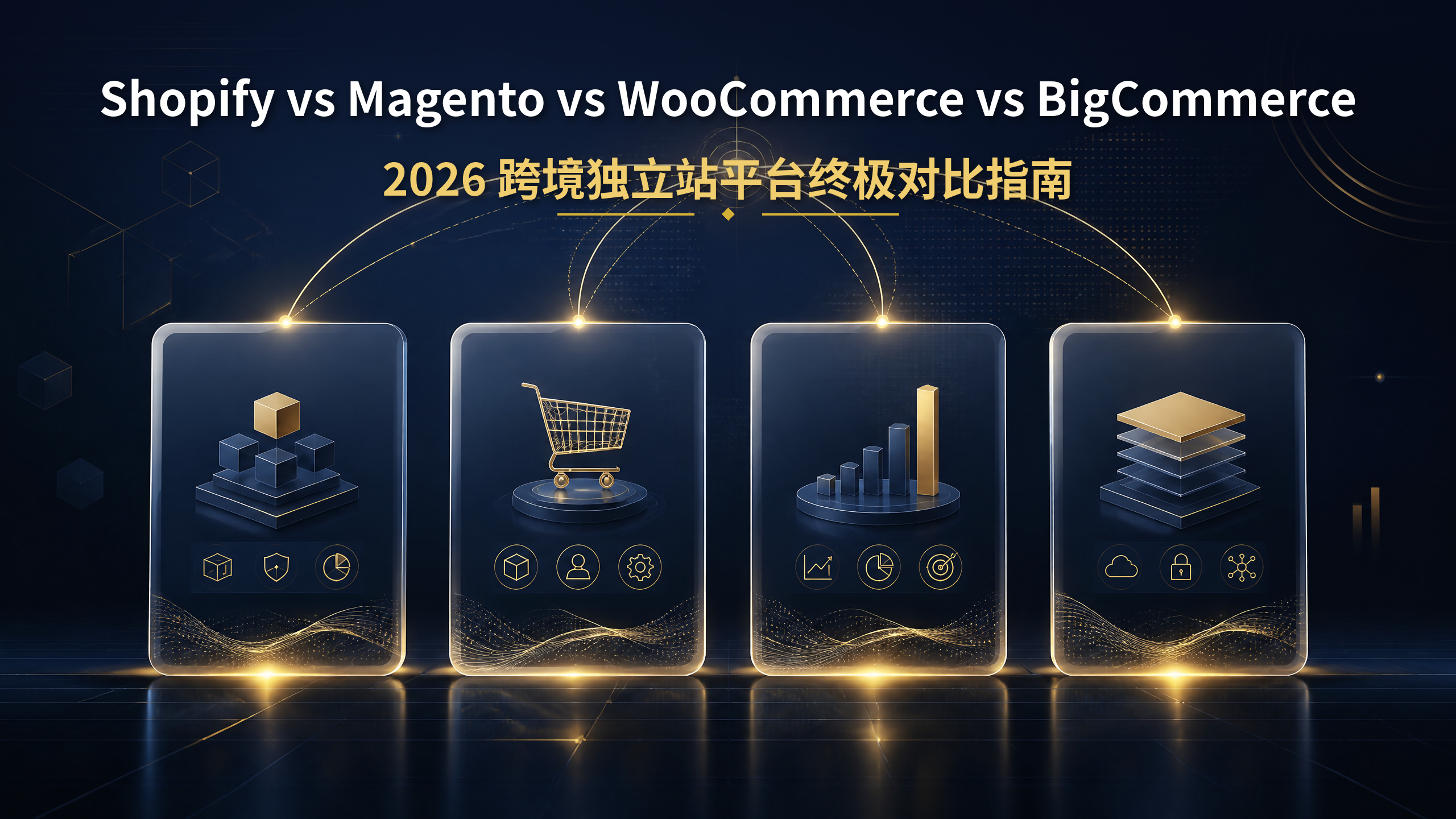 Shopify vs Magento vs WooCommerce vs BigCommerce：2026跨境独立站平台终极对比指南