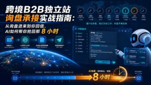 跨境B2B独立站询盘承接实战指南：从询盘进来到你回信，AI如何帮你抢回那 8 小时
