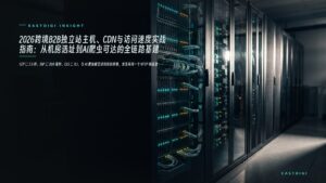2026跨境B2B独立站主机、CDN与访问速度实战指南：从机房选址到AI爬虫可达的全链路基建